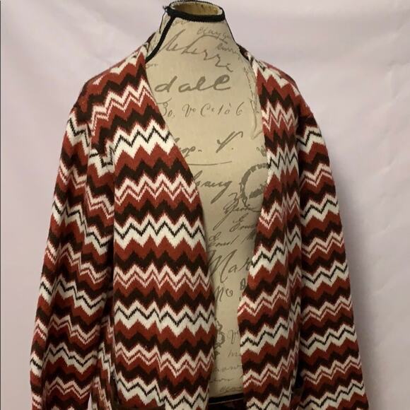 ASHLEY‎ STEWART AZTEC PRINT CARDIGAN TUNIC SZ 22/24 - Picture 1 of 9
